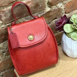 Vintage Coach Derby Bag Red RARE